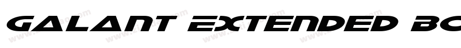 Galant Extended BoldItalic字体转换